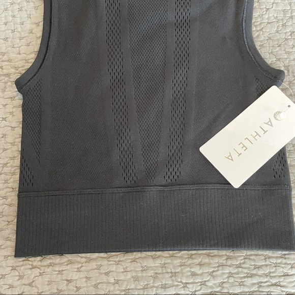 NWT Athleta Mudra Crop Tank in Black Size XXS/XS - Picture 7 of 12